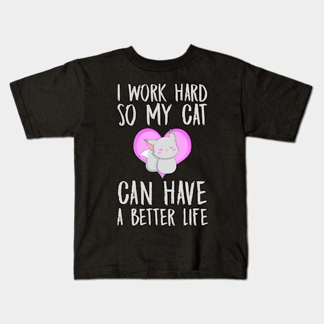 My Cat, My Priority Kids T-Shirt by GirlsAndStyles